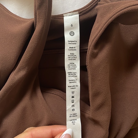 NWOT Lululemon Align Tank Top Java Size 6 - Picture 6 of 7
